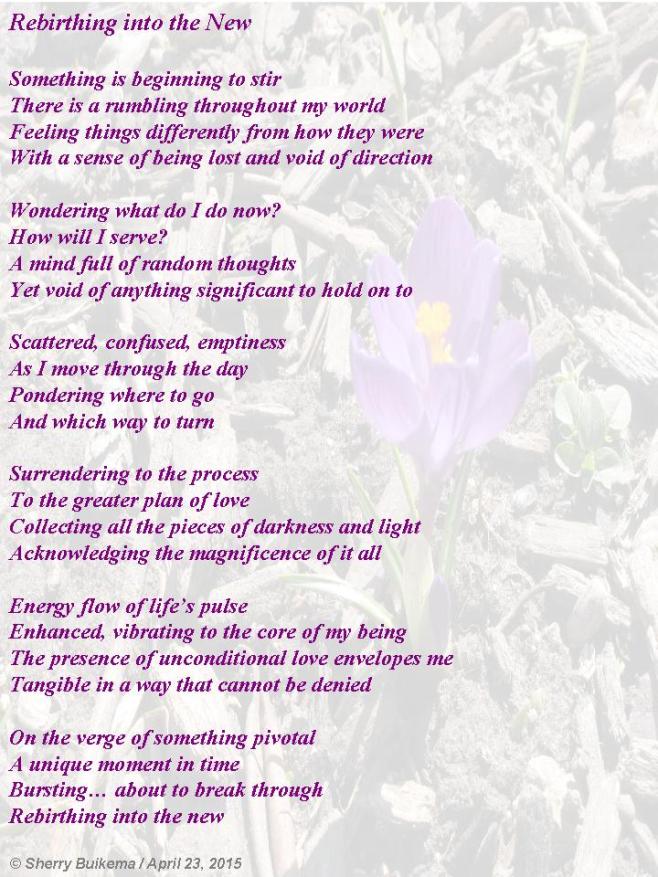 Rebirthing into the New Poem